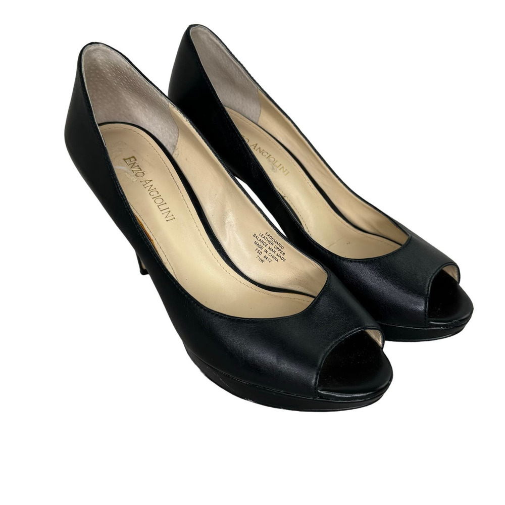Enzo Angiolini Demario peep toe platform heels